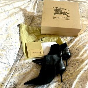 Burberry booties with kitten heal size 9.5